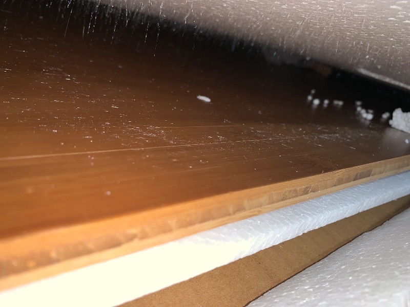 Photo 1 of ** SEE NOTES **** efluky Washer Dryer Countertop, Bamboo Countertop with Edge Rails for Laundry Room Organization and Storage, Washer Dryer Topper for Laundry Room, 27.5" x 54" Brown