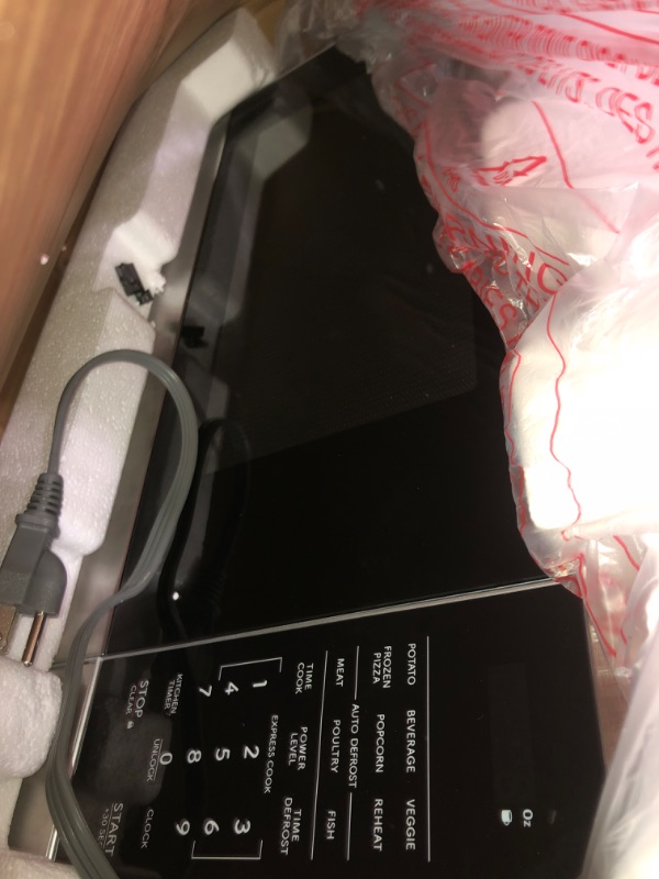 Photo 1 of (for parts//unfunctional) SHARP SMC1162KS Countertop Microwave Oven with Removable 12.4" Carousel Turntable, Orville Redenbacher's Certified, 1.1 Cubic Feet CuFt, Stainless Steel