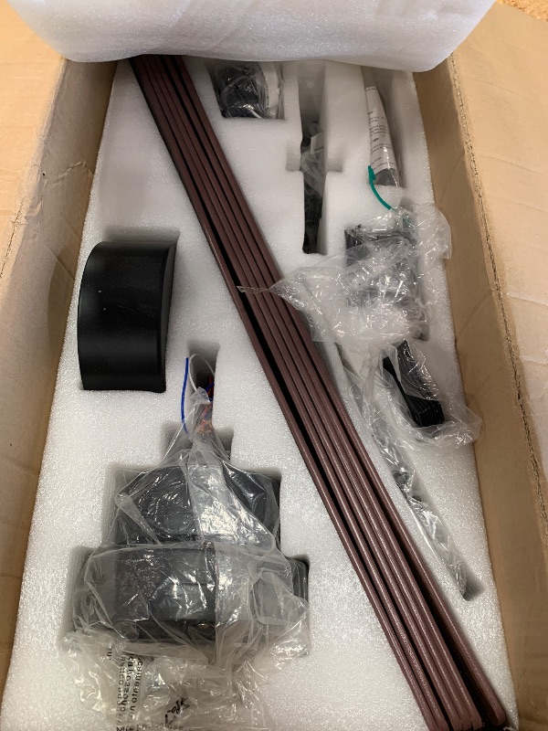 Photo 1 of ***Blades are warped***

AKOFUN Ceiling Fans with Lights, 60 Inch Indoor/Outdoor Large Ceiling Fan with Light and Remote, 6 Speed Reversible Quiet DC Motor, 8 Blade, 3 CCT, Black Modern Ceiling Fan for Bedroom Living Room