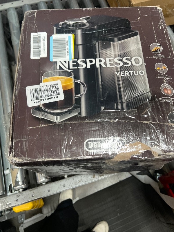 Photo 1 of **** PARTS ONLY *** Nespresso Vertuo Coffee and Espresso Maker,1597 ml, by De'Longhi, Graphite Metal