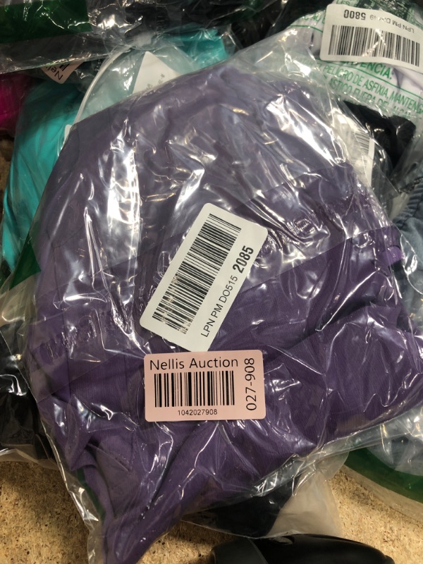 Photo 1 of (BAGGED) (SMALL) (USED/FAIR) ANRABESS Women’s Dressy Casual Blouses Chiffon V Neck Petal Short Sleeve Shirts 2025 Summer Business Work Tops Purple size: S