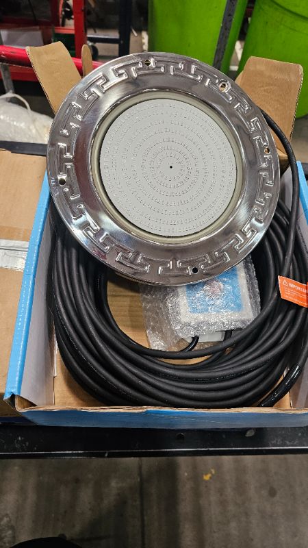 Photo 1 of ***PARTS ONLY***Awanhe Pool Lights for Inground Pool, 60W 10 Inch LED Inground Pool Light with Controller, Remote and APP Control for Wet Niche, Color Changing Underwater Swimming Pool Lights with 100 Foot Cord