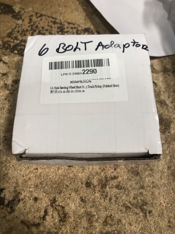 Photo 1 of 5/6 Hole Bolt Steering Wheel Short Hub Adapter Compatible With Ididit GM Pontiac Chevy Truck Pickup (Polished Silver)