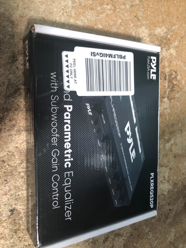 Photo 1 of Pyle Car Audio Equalizer, Half-DIN 5-Band Parametric Equalizer with Subwoofer Gain Control, RCA AUX Input, Preamp Outputs, Fader, Adjustable Frequency, LED Illumination, 12V Trigger (7” x 4” x 1”)