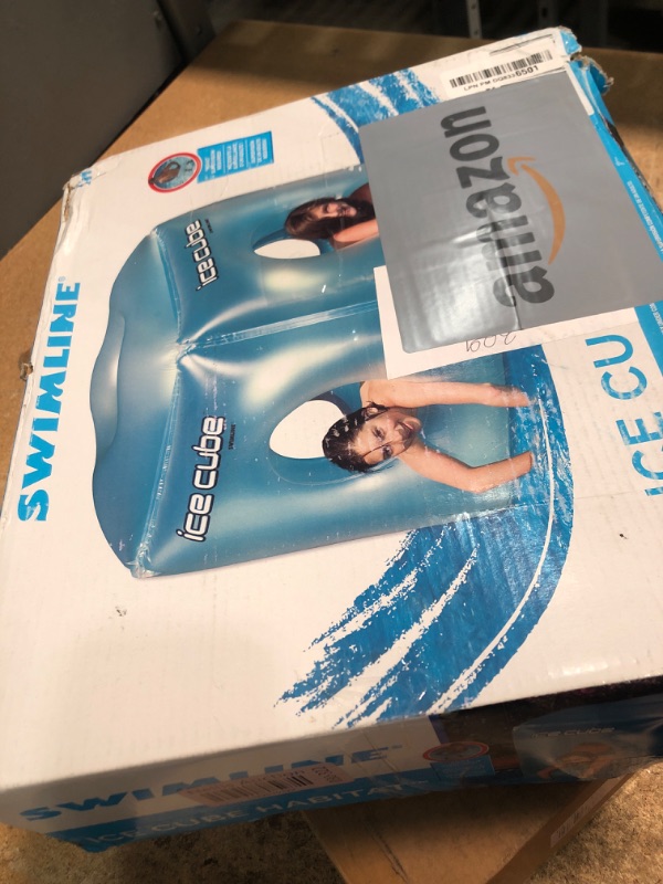 Photo 1 of Swimline Ice Cube Fun Pool Float Habitat 50"