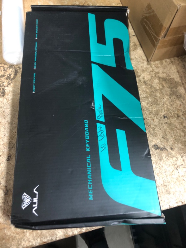 Photo 1 of AULA F75 Pro Wireless Mechanical Keyboard,75% Hot Swappable Custom Keyboard with Knob,RGB Backlit,Pre-lubed Reaper Switches,Side Printed PBT Keycaps,2.4GHz/USB-C/BT5.0 Mechanical Gaming Keyboards