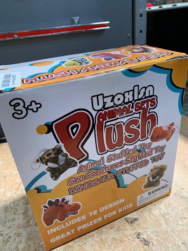 Photo 1 of 72 Pack Mini Stuffed Animal, Assorted Plush Toy (Dinosaur, Zoo, Ocean), Party Favors for Kid, Perfect for Claw Machine Filler, Goody Bag Stuffers, Keychain, Carnival Prizes, Classroom Reward Gift Bulk