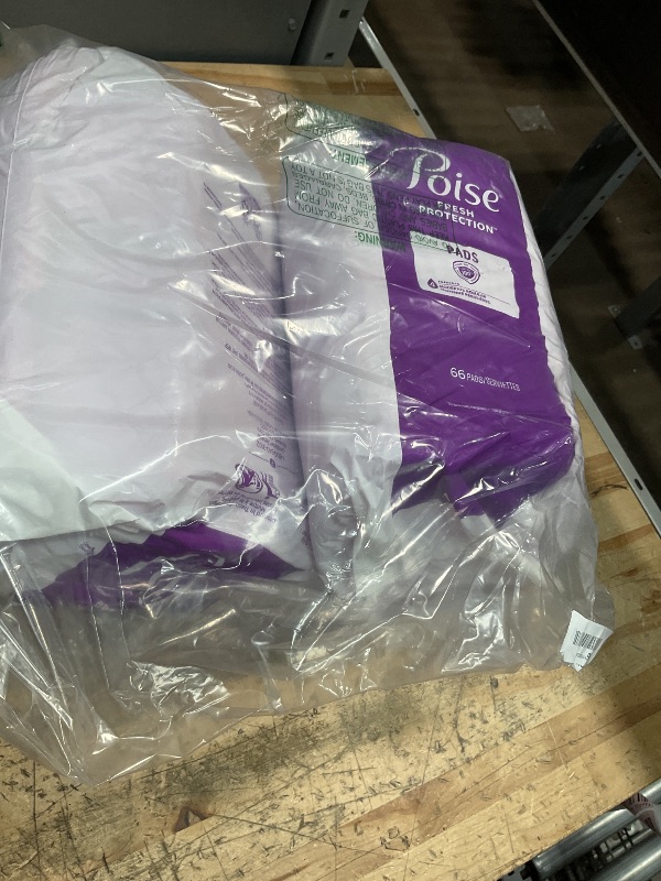 Photo 1 of Poise Incontinence Pads & Postpartum Incontinence Pads, 4 Drop Moderate Absorbency, Regular Length, 132 Count, Packaging May Vary