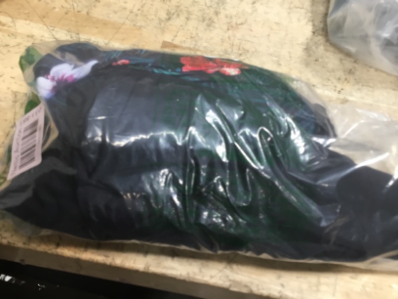 Photo 1 of Aqua Eve Plus Size Two Piece Swimsuits for Women Tankini Bathing Suits Flowy Swim Dress with Shorts Floral Black-1 24W