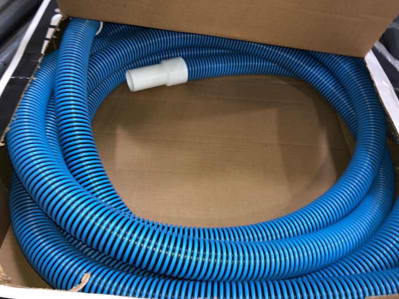 Photo 1 of (see all images) Poolmaster 33430 Heavy Duty In-Ground Pool Vacuum Hose With Swivel Cuff, Made in the USA, 1-1/2-Inch by 30-Feet