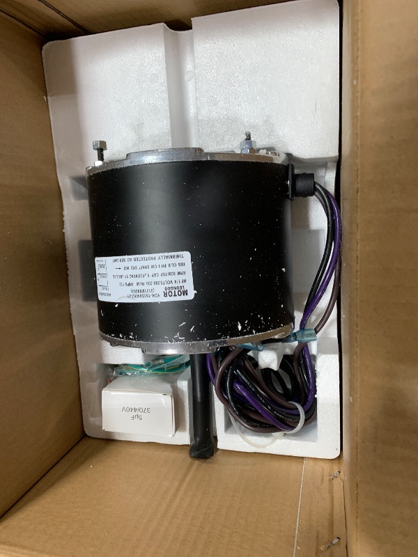 Photo 1 of 0131M00061SP 1/4HP Condenser Fan Motor Replaces Goodman Air conditioner Amana Janitrol 0131M00014PS, Zhongshan Broad-Ocean YDK-180S84062-01 Motor, 830RPM 208/230V 1.5A SSX160481BA, GSC130481AE Leungoo
