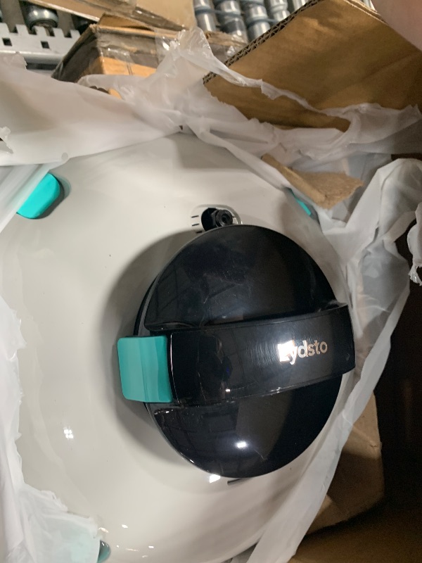 Photo 1 of Cordless Robotic Pool Cleaner, Automatic Above Ground Pool Vacuum with 70 Mins Runtime, 15KPa Powerful Suction, Self-Parking, Lightweight, Ideal for Above-Ground Flat Pools up to 38 Feet, Lake Blue