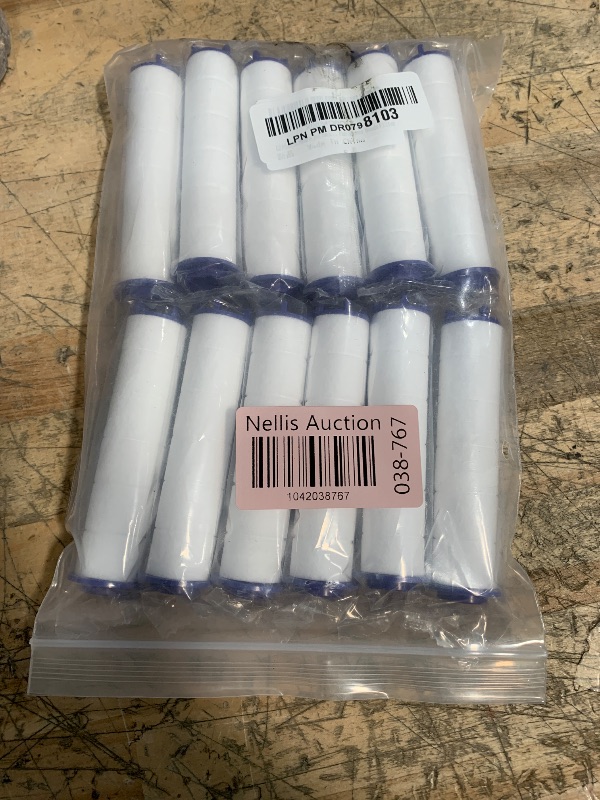 Photo 1 of 12 Pieces Hydro Jet Shower Head Filter, High Pressure Handheld Vortex Turbo Fan Shower Heads Filter