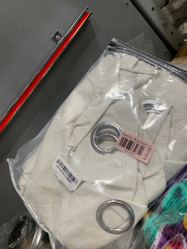 Photo 1 of **PARTIAL SET/ ONLY 1 PANEL**  H.VERSAILTEX 100% Blackout Curtains Ivory, Linen Blackout Curtains 96 inch Curtains 2 Panel Set, Elegant Curtain for Bedroom Grommet Drapes Window Curtains Living Room Drapes