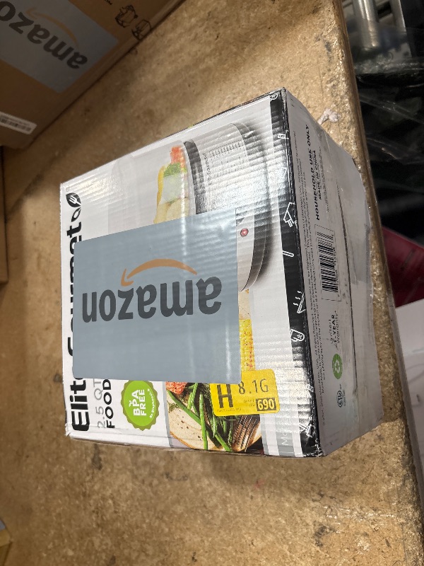 Photo 1 of DAMAGED
Elite Gourmet EST250 2.5 Quart Electric Compact Mini Food Vegetable Steamer, 400W with BPA-Free Tray, Auto Shut-off 60-min Timer, Veggies, Seafood, Chicken, Egg Cooker and more
