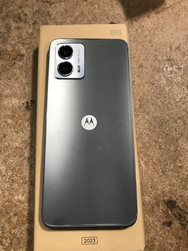 Photo 1 of ***SEE NOTES*** Motorola Moto G 5G | 2023 | Unlocked | Made for US 4/128GB | Bluetooth | 48 MPCamera | Harbor Gray, 163.94x74.98x8.39