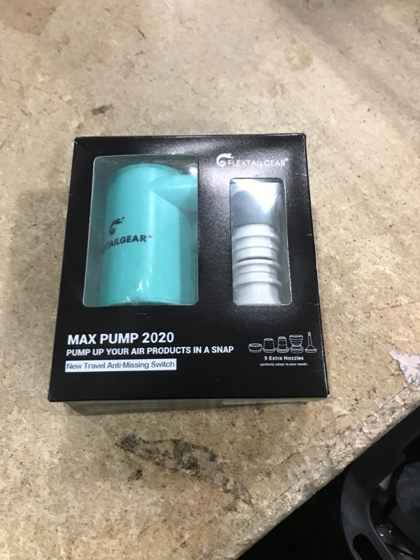 Photo 1 of ***(FOR PARTS ONLY/ MAJOR DAMAGE)***
FLEXTAILGEAR MAX Pump 2020 Portable Air Pump with 3600mAH Battery USB Rechargeable Air Pump-Quick Inflate Deflate for Sleeping Pads, Air Mattress, Pool Toys, Floats, Swimming Ring, Air Bed (Green)