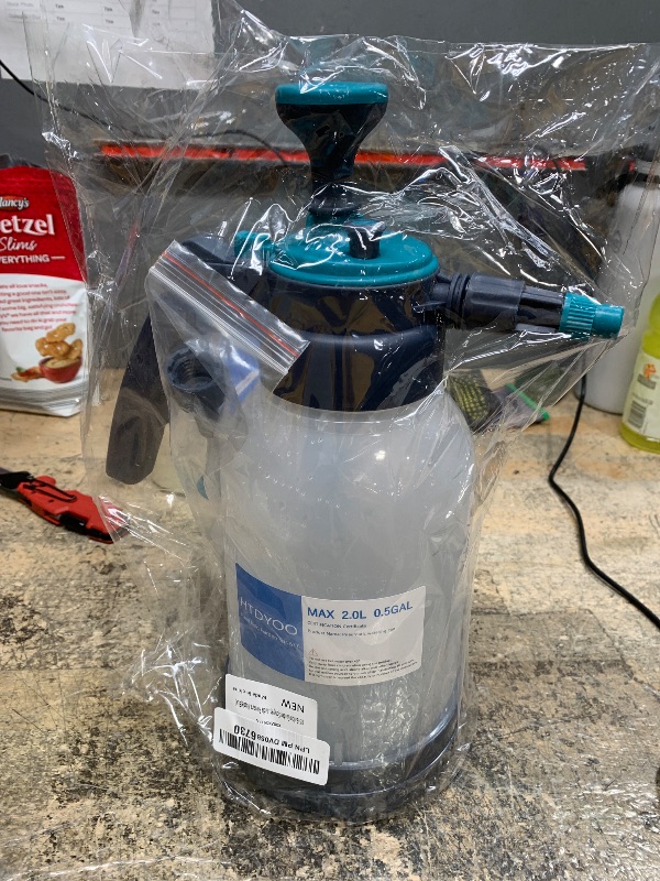 Photo 1 of 0.5 Gallon Garden Pump Sprayer, Hand Held Garden Sprayer, Water Spray Unit with Adjustable Nozzle and Extra Extended Spray