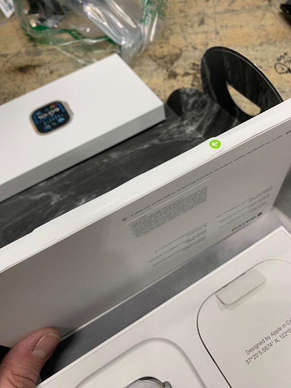 Photo 1 of *iCLOUD LOCKED* Apple Watch Ultra 2 [GPS + Cellular 49mm] Smartwatch with Rugged Titanium Case & Blue Ocean Band One Size. Fitness Tracker, Precision GPS, Action Button, Extra-Long Battery Life