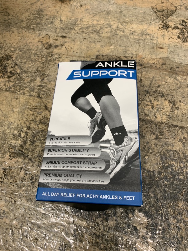 Photo 1 of ABIRAM Foot Sleeve (Pair) with Compression Wrap, Ankle Brace For Arch, Ankle Support, Football, Basketball, Volleyball, Running, For Sprained Foot, Tendonitis, Plantar Fasciitis