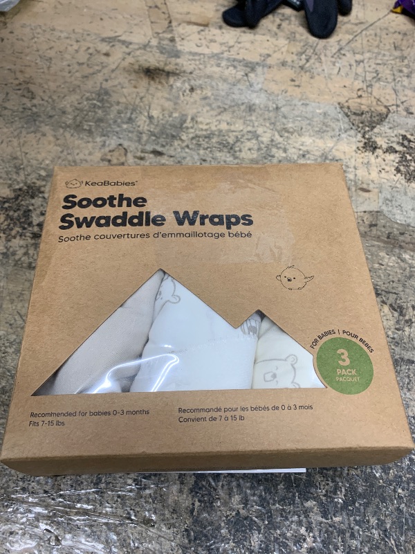 Photo 1 of 3-Pack Organic Baby Swaddle Sleep Sacks - Swaddles for Newborns, Infant 0-3 Months, Baby Girls, Boys, Soft & Snug Newborn Sleep Sack, Nursery Swaddling Blankets (Bumble Bear)