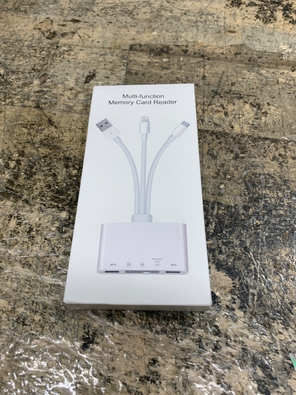 Photo 1 of 5-in-1 Memory Card Reader, USB OTG Adapter & SD Card Reader for i-Phone/i-Pad, USB C and USB A Devices with Micro SD & SD Card Slots, Supports SD/Micro SD/SDHC/SDXC/MMC