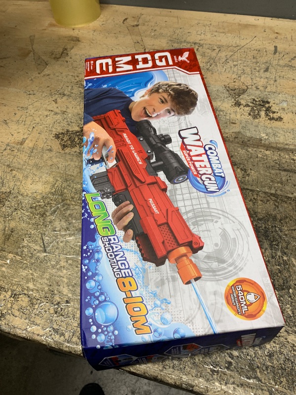 Photo 1 of Electric Water Gun, Automatic Water Gun with Water Absorption, 500CC High Capacity High Pressure Squirt Guns for Adults and Kid, Range up to 32 FT, Summer Toys for Beach Outdoor Activities