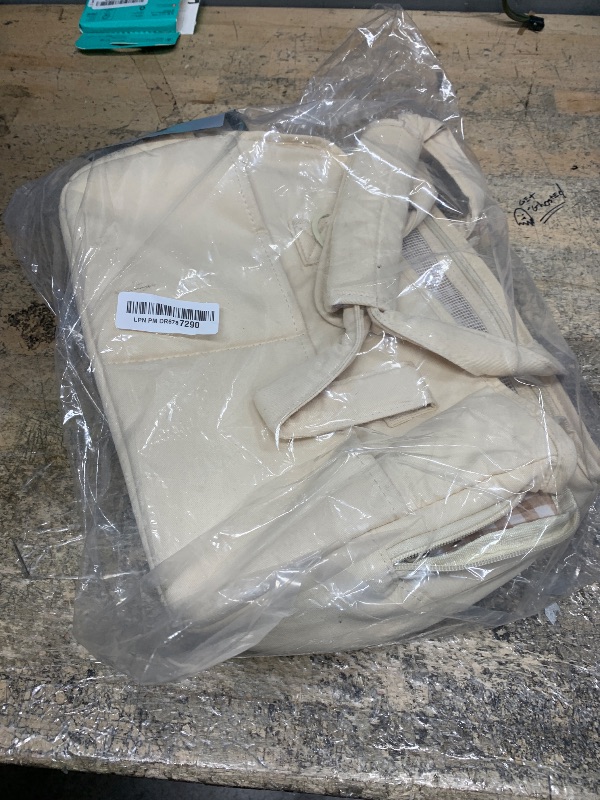 Photo 1 of ONECUTE Dog Purse Carrier for Small Dogs Rabbit cat with Large Pockets, Cotton Bag, Dog Carrier Soft Sided, Collapsible Travel Puppy Carrier (Beige, 13.6" L x 6.5" W x 10" H)