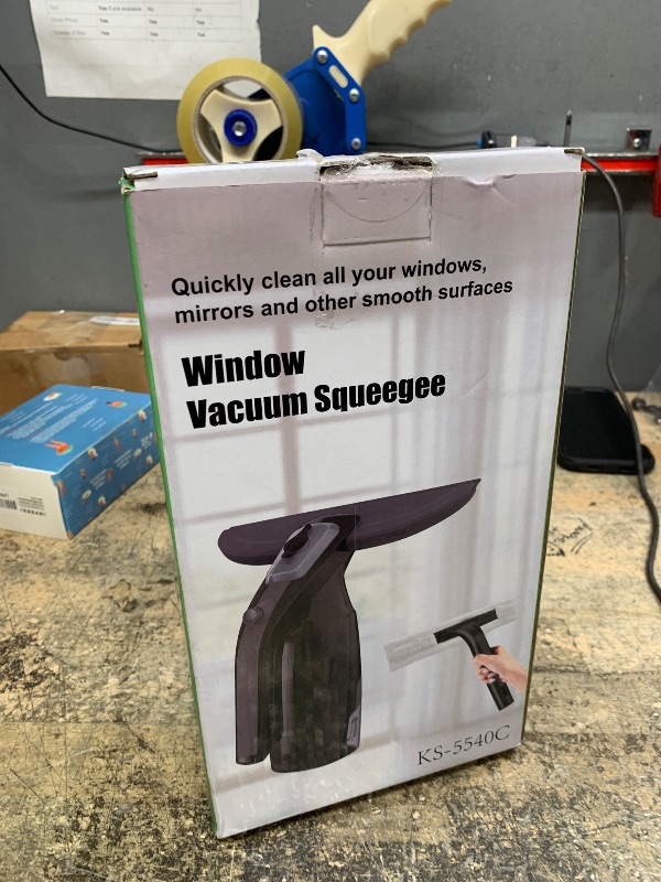 Photo 1 of ?Window Vacuum Squeegee Cordless, Window Vac with Detachable Water Tank and Strong Suction, Electric Window Cleaning Tool for Shower Wall, Glass, Mirror, Countertop, Tiles, Car Windshield