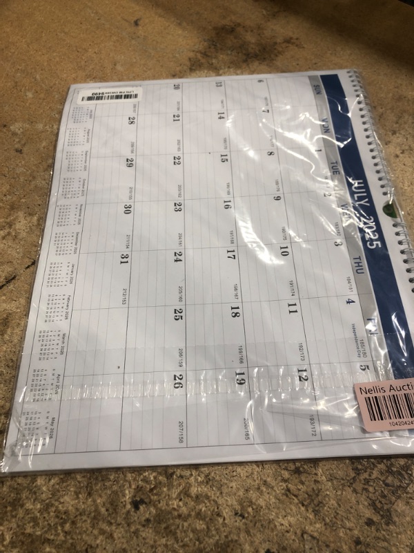 Photo 1 of 2025-2026 Calendar - 2025-2026 Wall Calendar from Jul. 2025 - Dec.2026, Wall Calendar 14.8'' x 11.5'', Calendar 2025-26 Wall with Julian Date, Thick Paper, Large Block