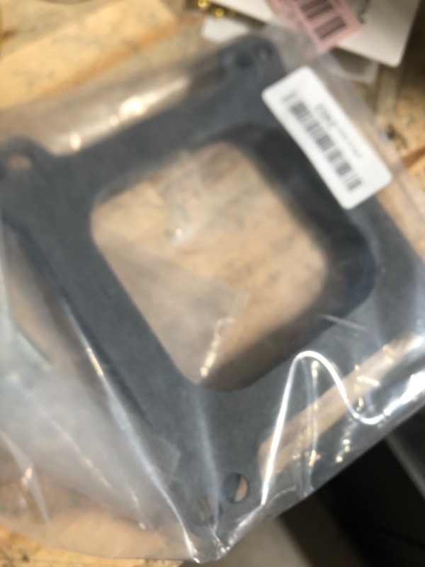 Photo 1 of 1 SET Black Carb spacers 1/2" Tall Open Phenolic Carburetor Spacer Compatible with Holley 4150/4160 4bbl. SBC BBC Carb