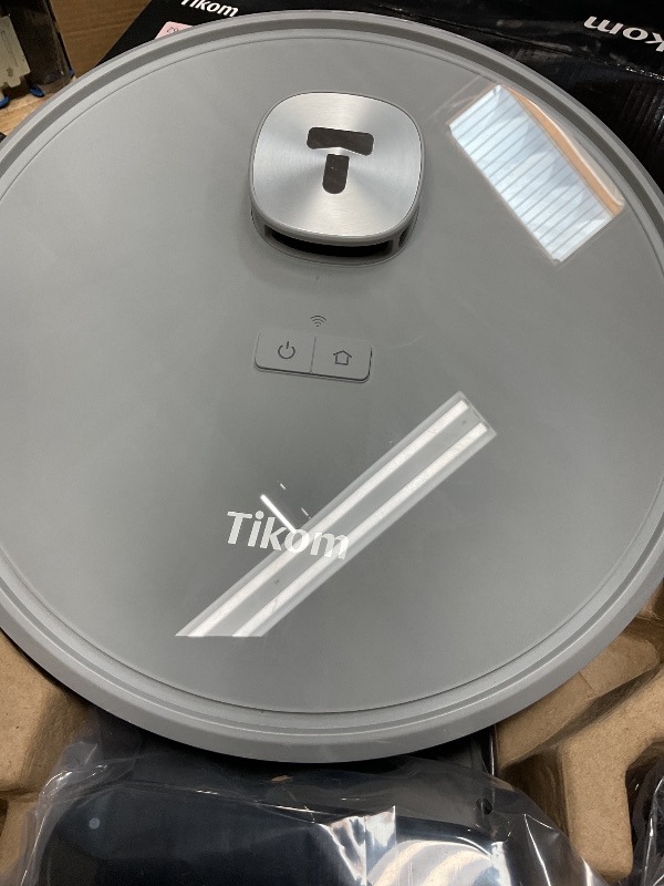 Photo 1 of Tikom Robot Vacuum and Mop with LiDAR Navigation L9000, 4000Pa Robotic Vacuum Cleaner, 150Min Max, Smart Mapping, Good for Pet Hair, Carpet, Hard Floor