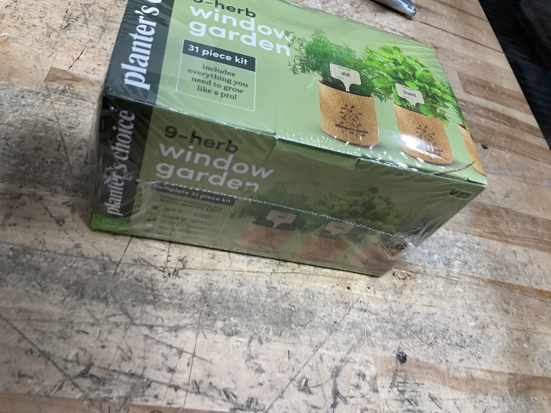 Photo 1 of 9 Herb Indoor Window Garden Kit - Mother's Day Gift - House Plants Seeds - Best Unique Gift Ideas for Women, Mom, Friend, Her, Birthday, Housewarming, Mother - New Home Kitchen Gifts