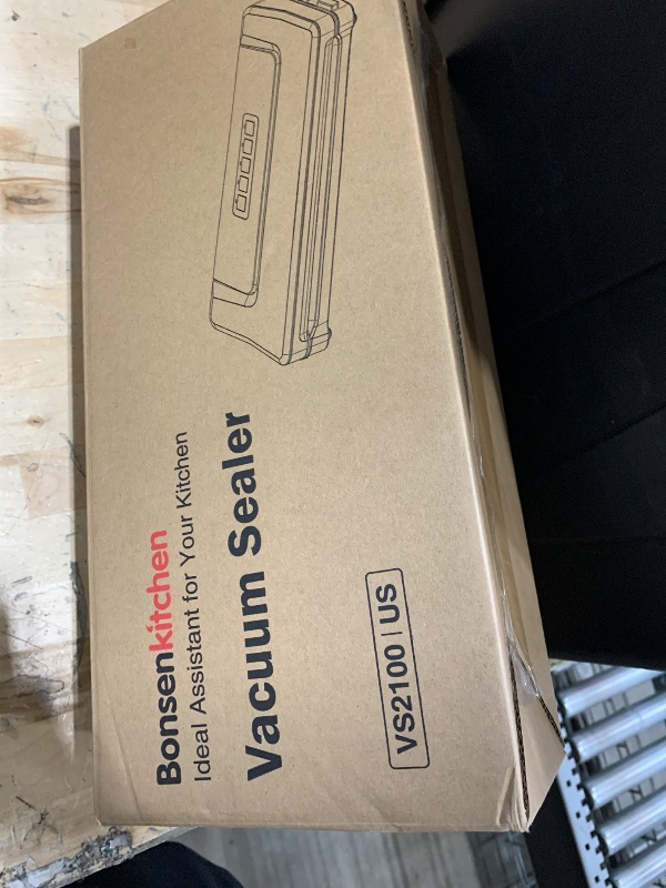 Photo 1 of [Updated 2025] Bonsenkitchen Vacuum Sealer Machine + 40 Vacuum Bags, Fast-Compact/Multi-Functional Food Vacuum Sealer with External Vacuum System, Silver
