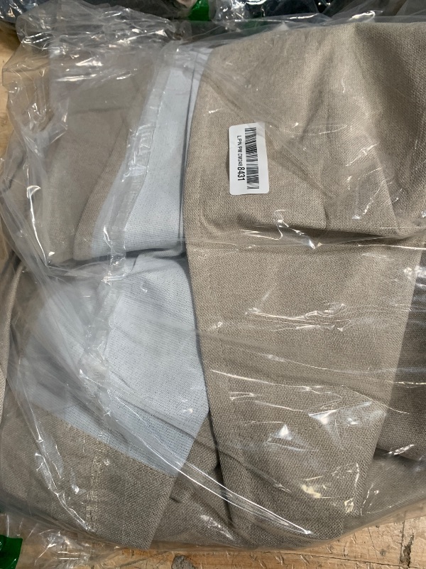 Photo 1 of Aiyufneg 100% Blackout Taupe Curtains 84 Inches Long for Bedroom Living Room Linen Look Textured Room Darkening Thermal Insulated Grommet Top Window Treatment Drapes 2 Panels, 2x40Wx84L in