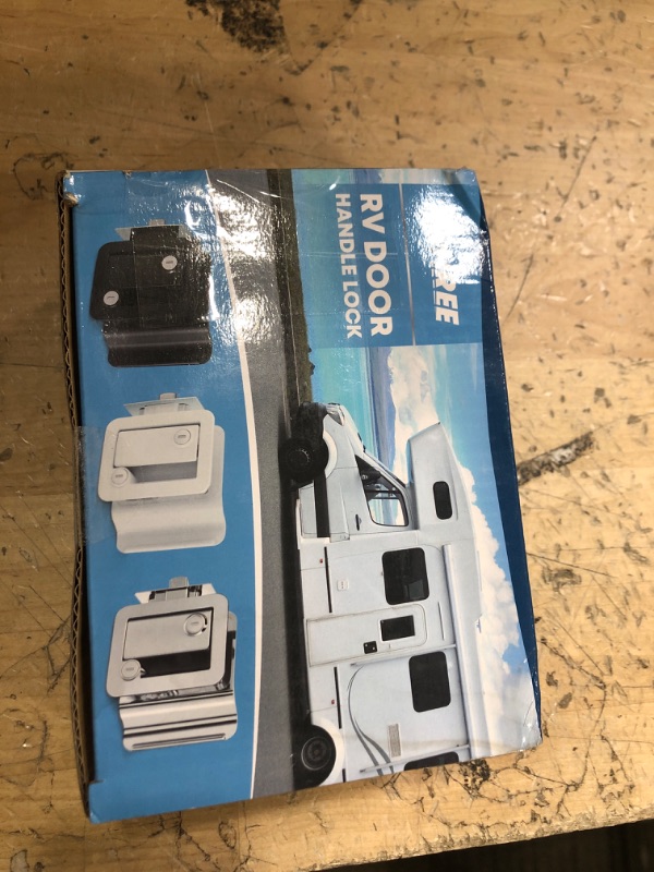 Photo 1 of Kohree RV Trailer Camper Door Lock Handle, RV Door Locks Replacement with Deadbolt, 100% Zinc Alloy Door Handle RV Entry Door Lock for Camper, Travel, Horse Trailer, Cargo Hauler, RV Door Lock Chrome