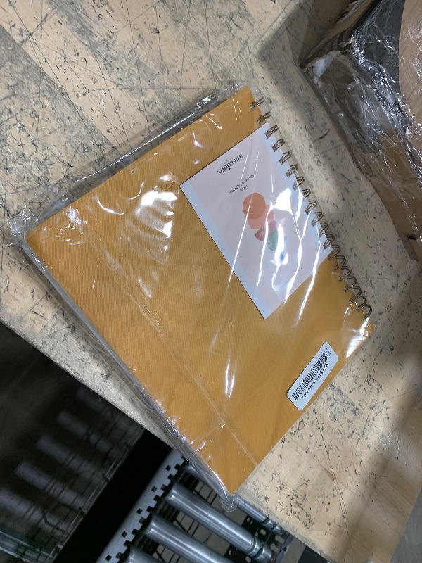 Photo 1 of Anecdote 2025 Planner (8.5" x 10") Daily Planner Weekly Monthly Planner - 52 Weeks w/Library Buckram Cover, Brass Spiral - A4 Size Bleed-Resistant Paper – Mustard