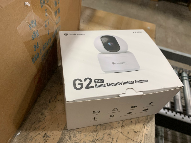 Photo 1 of (incomplete) GALAYOU Indoor Security Camera 2K, 360 Degree 2.4G WiFi Home Security for Baby/Pet/Elder/Nanny with Night Vision