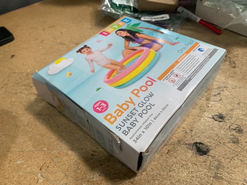 Photo 1 of Intex Sunset Glow Baby Pool (34 in x 10 in)