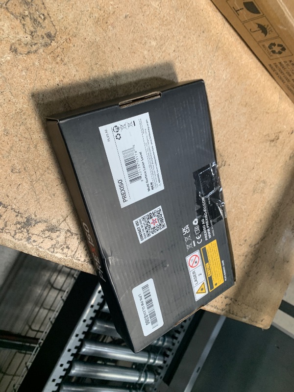 Photo 1 of PREXISO Multi Surface Laser Level LED Light Vial, 30Ft Horizontal & Vertical Line Laser with Wall Mount Base, 2 Pins, 10 Sticker, 2 AA Batteries for Hanging Frames & Picture, Construction Wall Writing