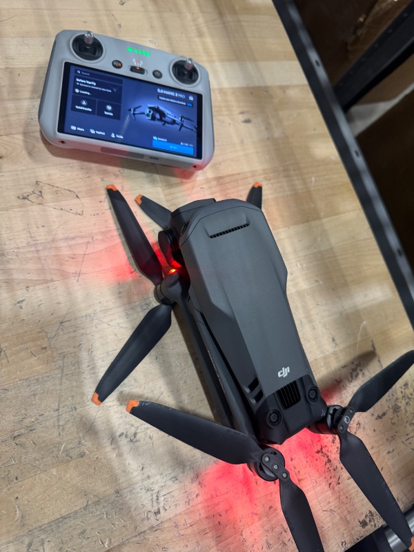 Photo 1 of *UNABLE TO FULLY TEST/BUT POWERS ON //NEEDS WI-FI//SOMEONE HAS LOGGED IN** DJI Mavic 3 Pro with DJI RC, Flagship Triple-Camera Drone with 4/3 CMOS Hasselblad camera, 43-Min Flight Time, 15km HD Video Transmission, FAA Remote ID Compliant, 4K Camera Drone 