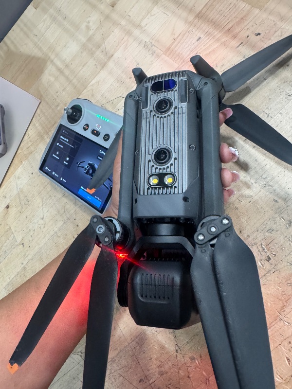 Photo 1 of *UNABLE TO FULLY TEST/BUT POWERS ON //NEEDS WI-FI//SOMEONE HAS LOGGED IN** DJI Mavic 3 Pro with DJI RC, Flagship Triple-Camera Drone with 4/3 CMOS Hasselblad camera, 43-Min Flight Time, 15km HD Video Transmission, FAA Remote ID Compliant, 4K Camera Drone 