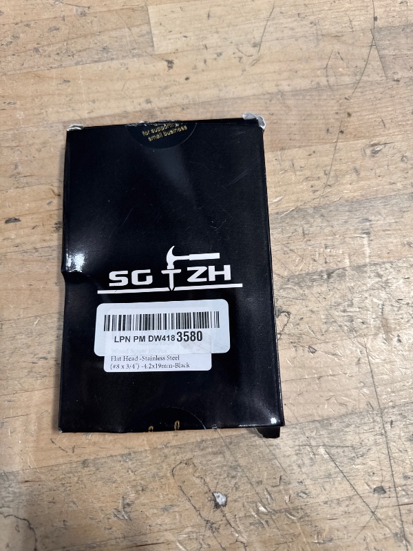 Photo 1 of #8 x 3/4" Wood Screw 100Pcs 18-8 (304) Stainless Steel Screws Flat Head Phillips Fast Self Tapping Drywall Screws Black Oxide by SG TZH