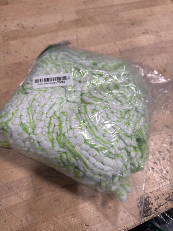 Photo 1 of 3 Pack Spin Mop Replacement Head for Libman Tornado Spin Mop System, Large Microfiber Round Spin Mop Refills Head, 14 Inches Reusable Green Head Replacement (ONLY Mop Heads)