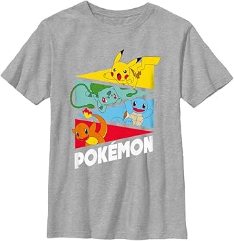 Photo 1 of (KIDS LARGE) Pokemon Boys Starter Pendents Short Sleeve Tee Shirt, Large