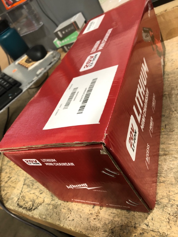 Photo 1 of Cordless Mini Chainsaw, 20V Max Battery 6 Inch Small Chain Saw, One-Hand Handheld Electric Portable Chainsaw for Cutting Wood Trimming and Woodworking- Mini Chain Saw Cordless with 1 Batter