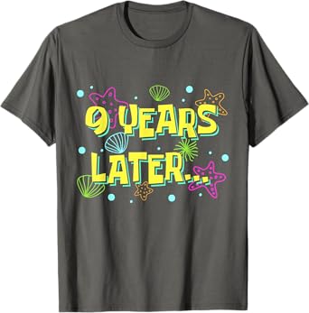 Photo 1 of 9 Years Later 9 Year Old Boys Meme Funny 9th Birthday Party T-Shirt S