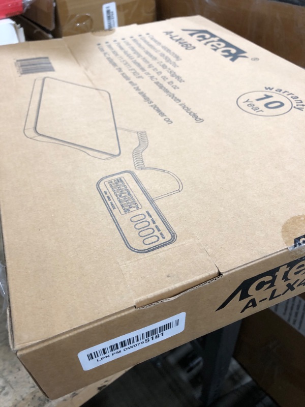 Photo 1 of Acteck A-LX460 460lb x 0.1lb Digital Heavy Duty Shipping and Postal Scale with Large Stainless Steel Platform, Batteries and Ac Adapter Included