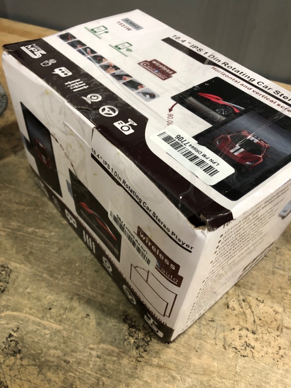 Photo 1 of (Manual&HD Screen) Single Din Wireless Carplay Car Stereo Android Auto-10.4 Inch Single Din Touchscreen Radio with Bluetooth Mirror Link Backup Camera/USB/AUX Input/EQ/FM/Subwoofer/DSP/Voice Control