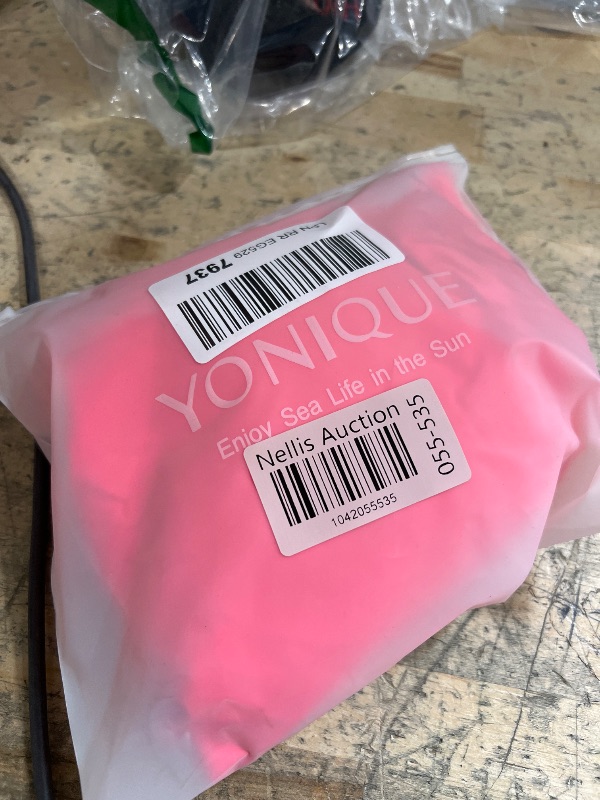 Photo 1 of (PINK) (BAGGED) (LARGE) Yonique Women Strapless One Piece Swimsuit Tummy Control Bandeau Bathing Suit Cheeky Swimwear Hot Red L